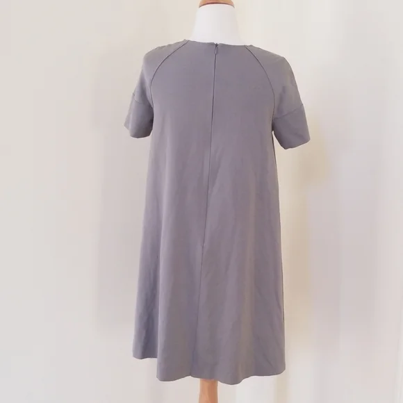 Harris Wharf London Size 44 grey S/S crew dress - Picture 3 of 8
